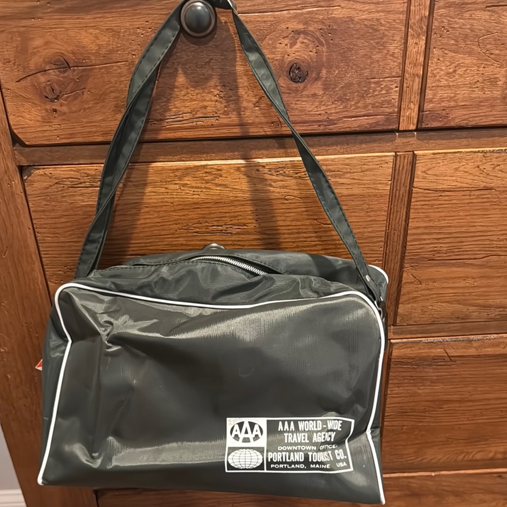 AAA triple A world wide travel agency duffel carry on overnight bag